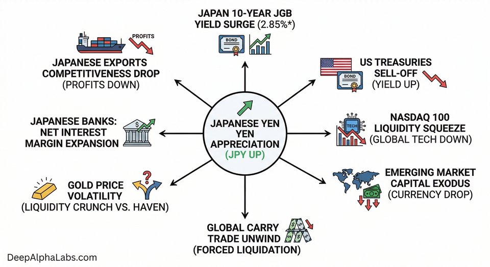 Global Financial Fracture 2026: The Yen Tsunami and the Gold Mystery